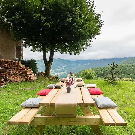 Chalet Rénové à Soulan Pour 9 Personnes, Vue Montagne - Fr-1-296-349